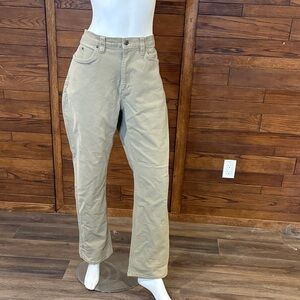 Eddie Bauer Men's Straight Leg Jeans in Tan. 36 X 32